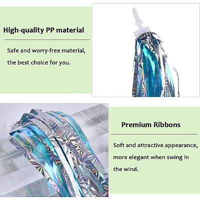 Kids Plastic Tassel Ribbon AJEW-CN0006-63A-1