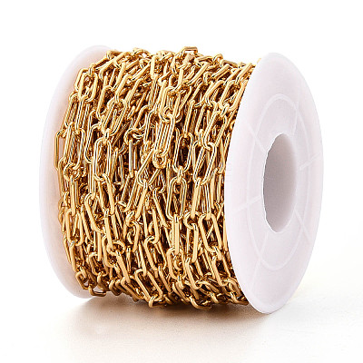 Brass Oval Link Chains CHC-T018-36G-1