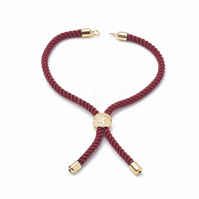 Nylon Twisted Cord Bracelet Making MAK-T003-16G-1