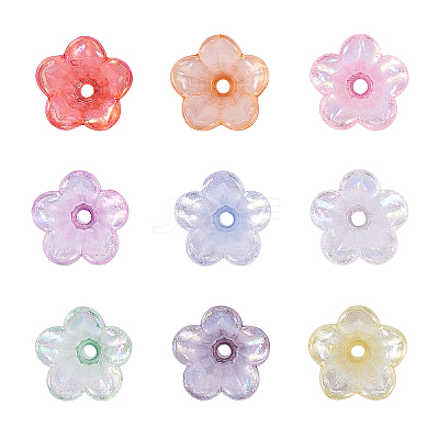 Plated AB Acrylic Beads Cap PACR-CJ0001-14-1