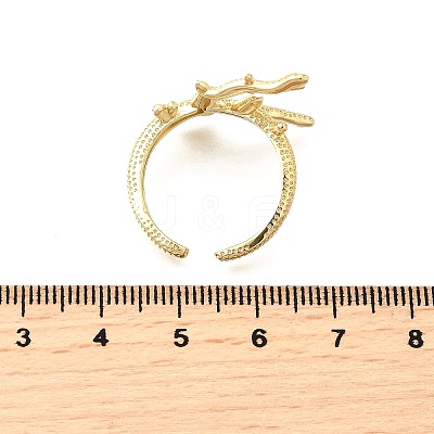 Brass Cuff Rings for Women RJEW-F184-08H-G-1