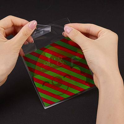 400 Pcs 4 Styles Self-Adhesive Christmas Candy Bags JX061A-1