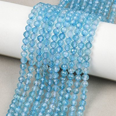 Natural Blue Topaz Beads Strands G-B175-D21-4mm-1