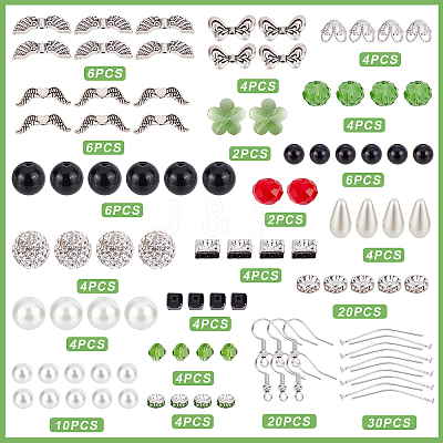 DIY Christmas Dangle Earring Making Kits DIY-SC0019-54-1