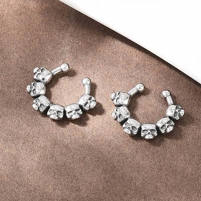 316 Stainless Steel Hoop Nose Rings AJEW-C044-05E-AS-1