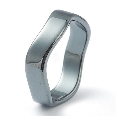 Non-magnetic Synthetic Hematite Finger Rings RJEW-H544-03C-1