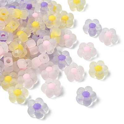 90Pcs 3 Colors Transparent Acrylic Beads TACR-YW0002-24-1