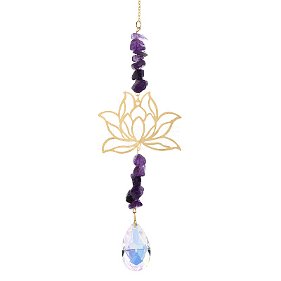 K9 Glass Teardrop Pendant Decoration PW-WG94258-01-1