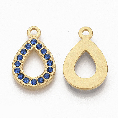 Golden Tone 304 Stainless Steel Pendants STAS-T050-011G-02-1