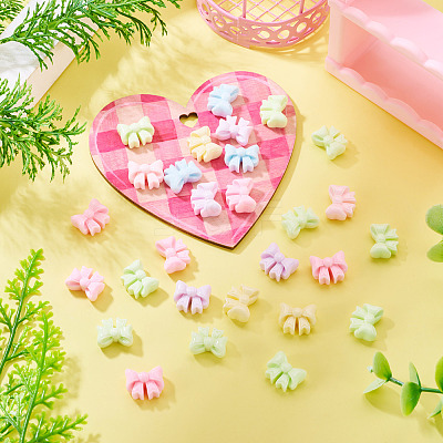 30Pcs Opaque Resin Decoden Cabochons RESI-TADJ0001-13A-1