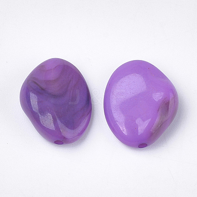 Acrylic Beads X-OACR-S029-014-1