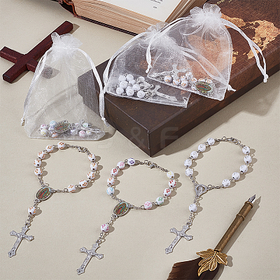 24Pcs 3 Styles Zinc Alloy Charm Bracelets BJEW-GO0001-47-1