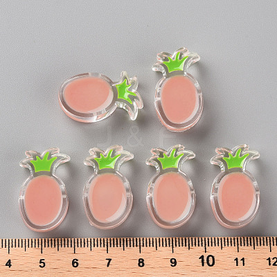 Transparent Enamel Acrylic Beads TACR-S155-002C-1