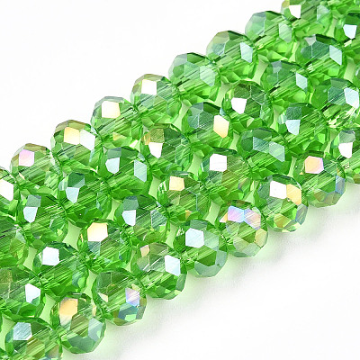 Electroplate Glass Beads Strands LS-EGLA-A044-T6mm-B11-1