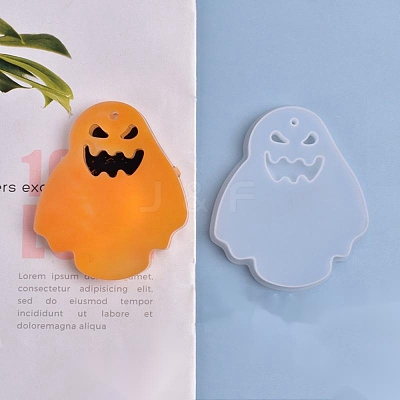Halloween DIY Ghost Pendant Silicone Statue Molds DIY-P006-38-1