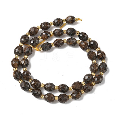Natural Bronzite Beads Strands G-F809-A07-01-1