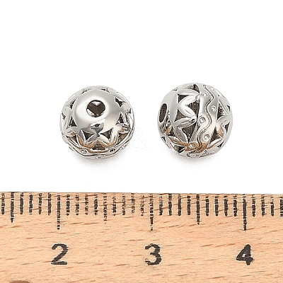 Brass Beads KK-K374-10P-1