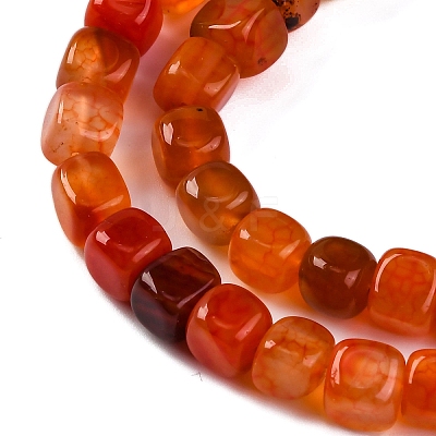 Natural Dragon Veins Agate Beads Strands G-G177-E05-01-1