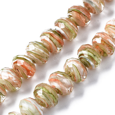 Handmade Lampwork Beads Strands LAMP-T007-13B-1