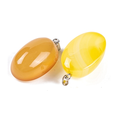 Natural Agate Dyed Pendants G-Q172-07P-03-1