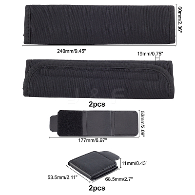 1 Set Imitation Leather Car Seatbelt Regulator Car Seat AJEW-FH0001-86-1