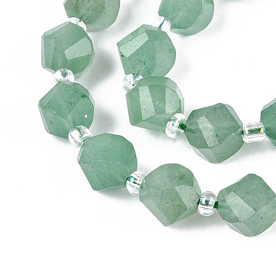 Natural Green Aventurine Beads Strands G-T144-24A-01-1