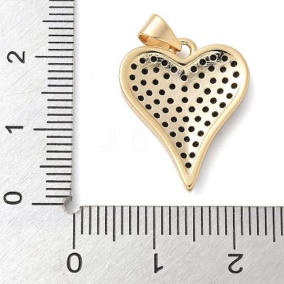 Brass Micro Pave Cubic Zirconia Pendants X-KK-K298-15C-G-1