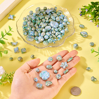 100G Opaque Acrylic Beads OACR-TA0003-75-1