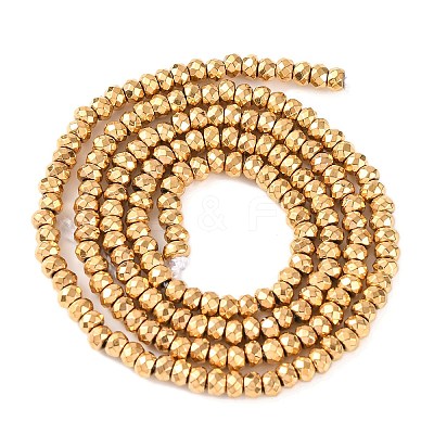 Electroplated Synthetic Non-magnetic Hematite Beads Strands G-H027-E01-02-1