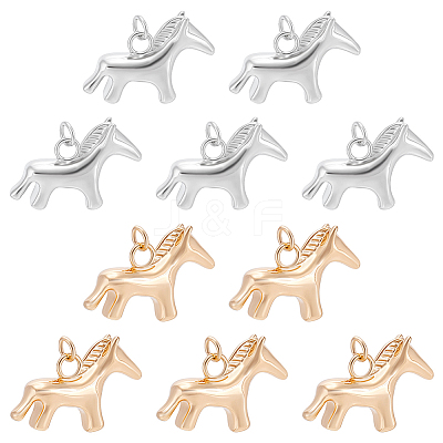 10Pcs 2 Colors Alloy Pendants FIND-BC0019-49A-1