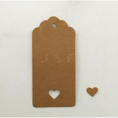 Jewelry Display Kraft Paper Price Tags CDIS-WH0002-D03-1
