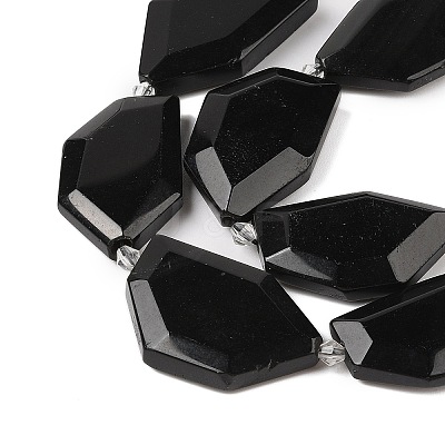 Natural Obsidian Beads Strands G-P548-A01-01-1