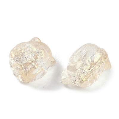 Transparent Spray Paint Glass Beads X1-GLAA-H035-01C-1