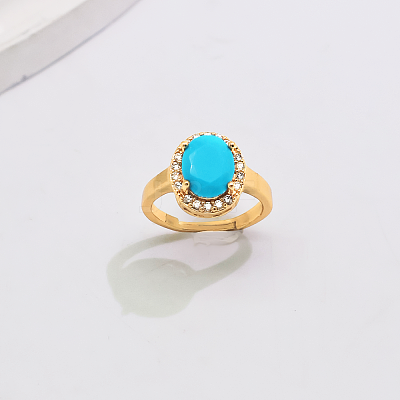 Brass Micro Pave Cubic Zirconia Cuff Open Rings for Women YE6141-2-1
