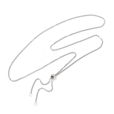 Tarnish Resistant Stainless Steel Slider Necklace Making X-AJEW-JB00476-1