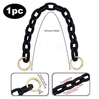 Resin Cable Chain Bag Chains FIND-WH0139-908A-1
