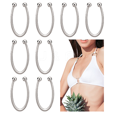 8Pcs Alloy Bikini Clips FIND-FG0003-62P-1
