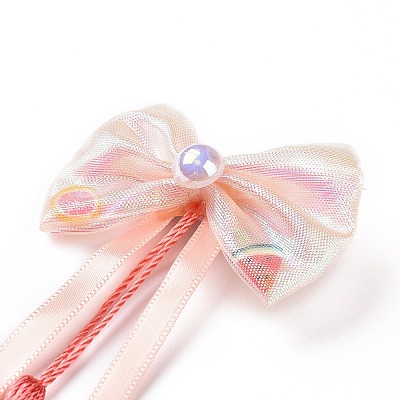 Bowknot Long Ribbon Alligator Hair Clip LS-PHAR-D013-03C-1