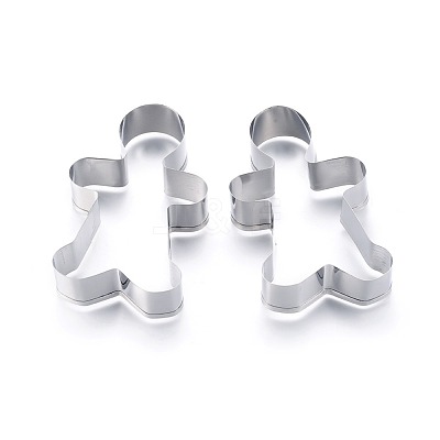Tarnish Resistant 304 Stainless Steel Christmas Cookie Cutters DIY-E012-72-1
