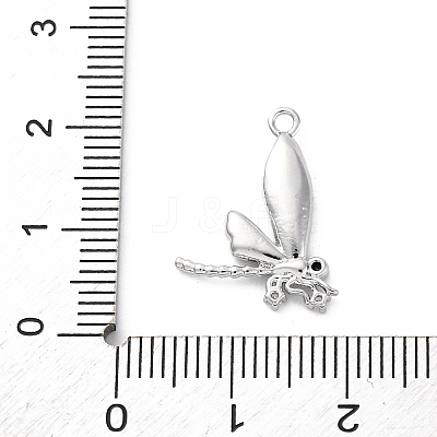 Brass Rhinestone Pendants KK-E793-09P-1