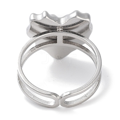 Ion Plating(IP) 304 Stainless Steel Ring RJEW-B059-04P-02-1