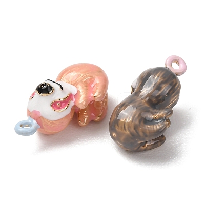 Alloy Enamel Pendants AL-CBA61EE-05-1
