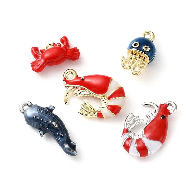 Alloy Enamel Pendants AL-CBA3844-03-1
