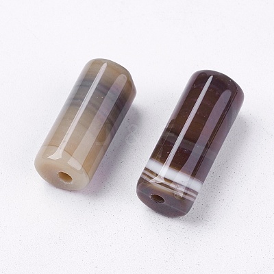 Natural Striped Agate/Banded Agate Beads G-R179-1