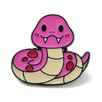 Snake Alloy Enamel Pin Brooches JEWB-C029-02D-EB-1