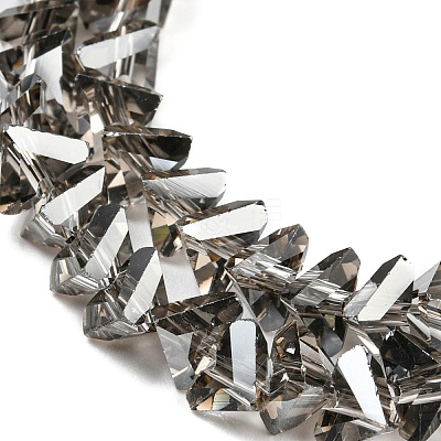 Electroplate Transparent Glass Beads Strands EGLA-P052-02A-PL03-1