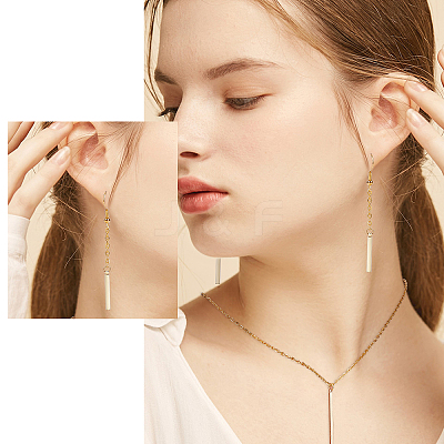24Pcs 4 Size Brass Bar Pendants KK-CN0001-66-1