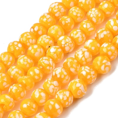Handmade Lampwork Beads Strands LAMP-H071-01A-07-1