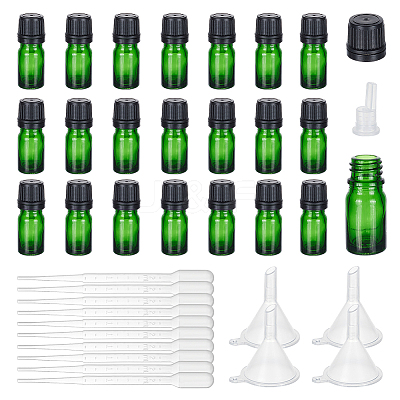 24 Sets Empty Glass Essential Oil Bottles MRMJ-BC0003-37A-1