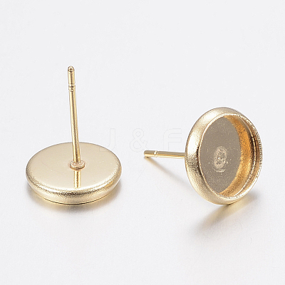 304 Stainless Steel Stud Earring Settings X-STAS-H436-20B-1